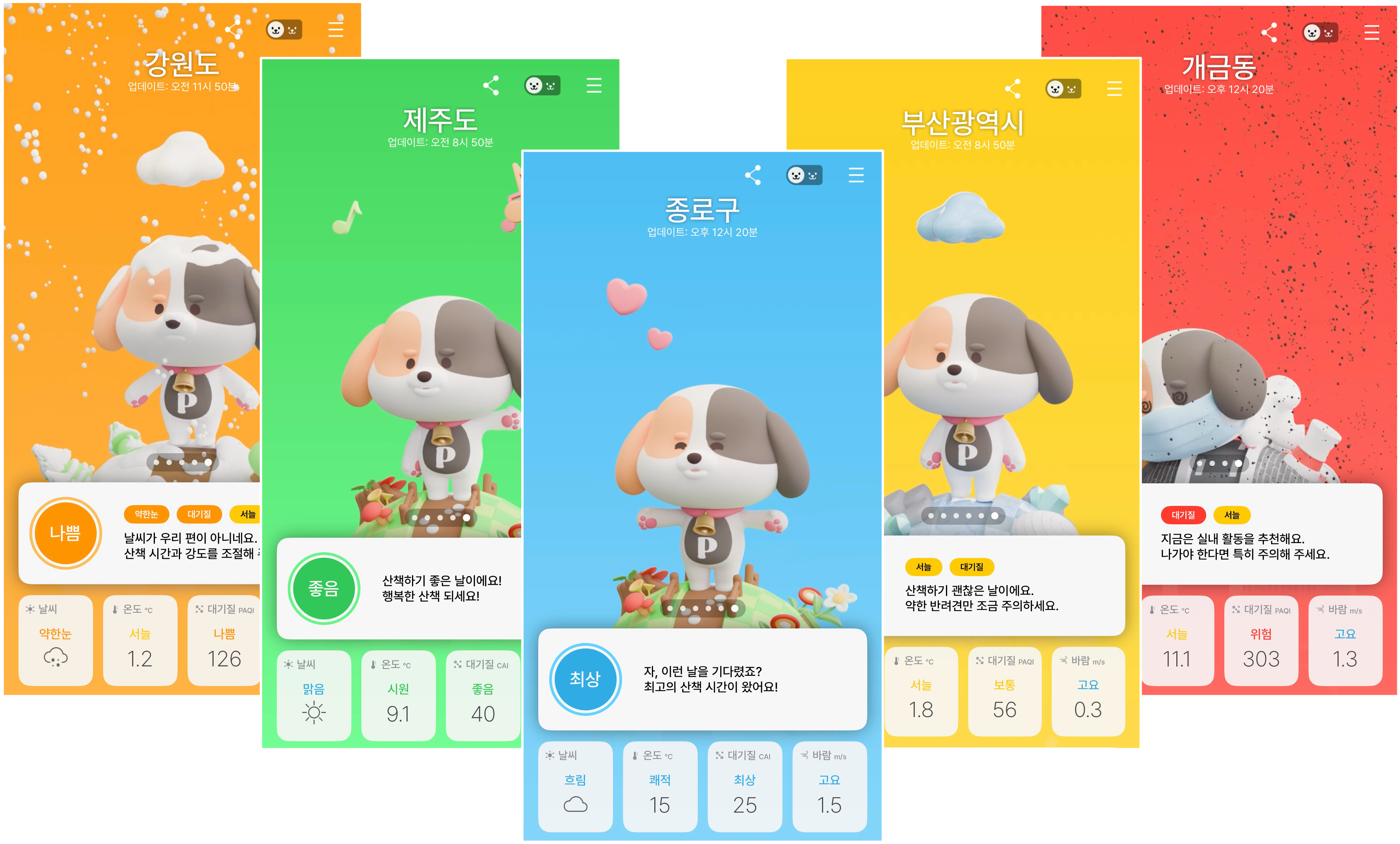 Pawcast Screens Desktop